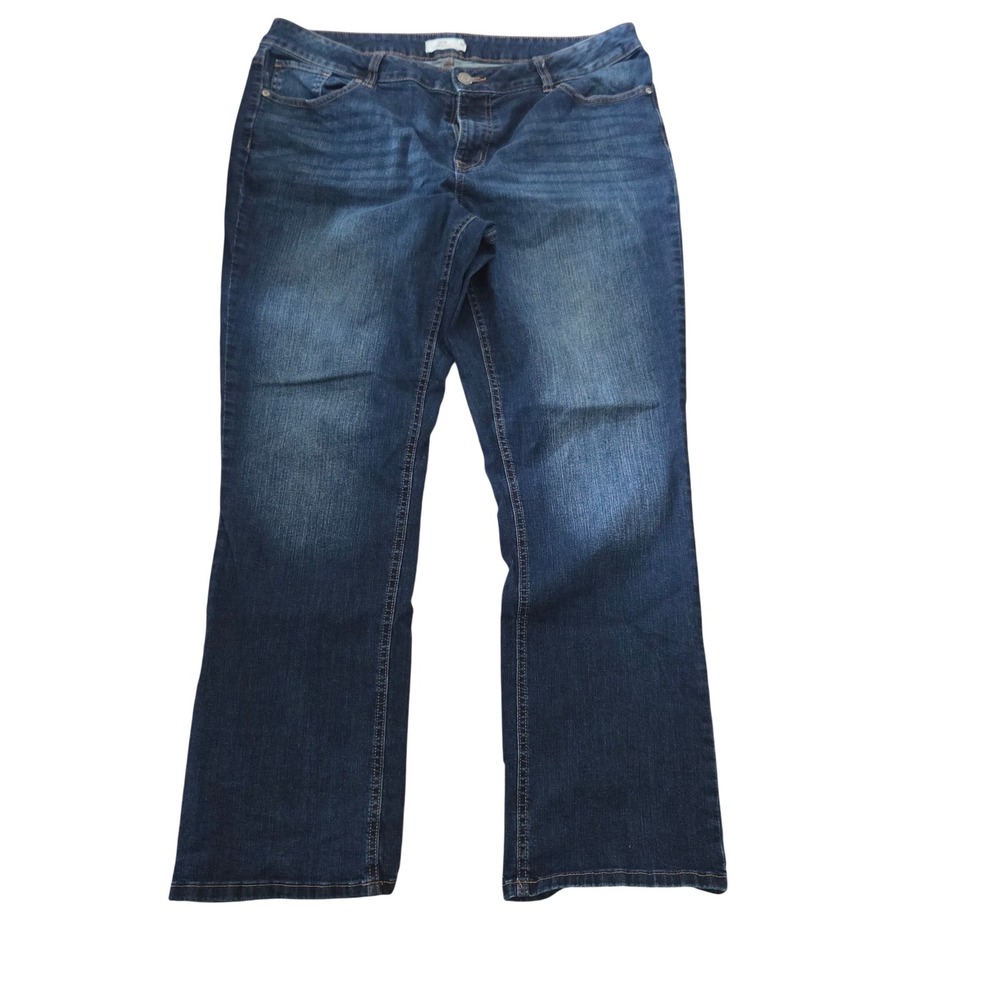 Maurices M. Jeans Classic Slim Bootcut Dark Wash Denim Jeans 20W Long Mid Rise